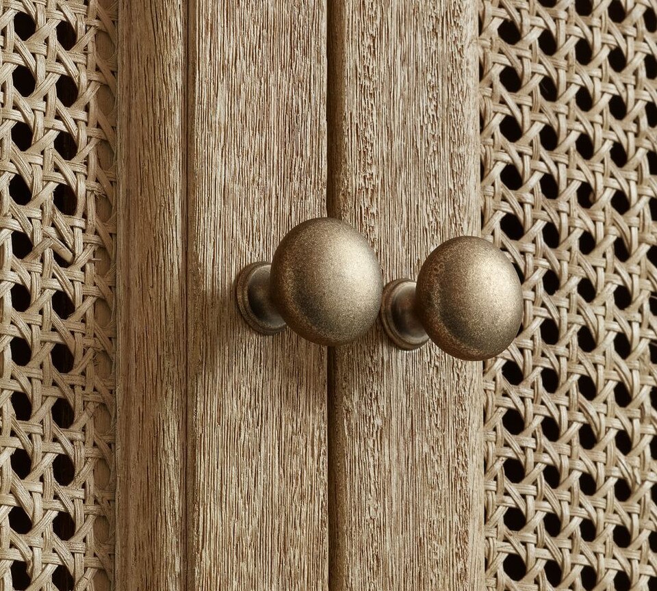 Sausalito Cane Armoire Pottery Barn Australia